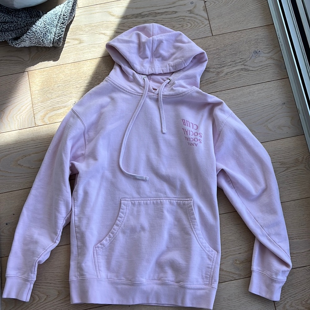 Anti-social pink sweatshirt